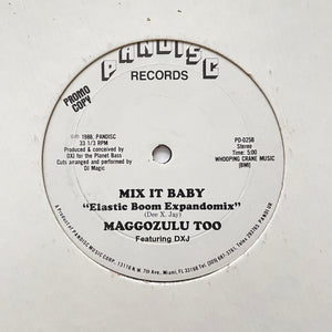 Maggozulu Too ‎"Mix It Baby" MIAMI ELECTRO BOOGIE FUNK 12"