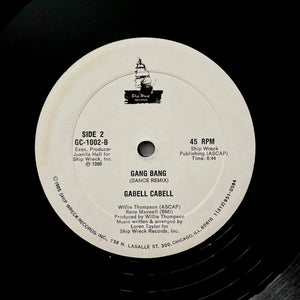 Gabell Cabell "Gang Bang " PRIVATE ELECTRO FUNK SYNTH BOOGIE 12"