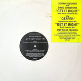 SOUND SESSIONS "Get It Right"  PRIVATE PRESS DC DEEP HOUSE GARAGE 12"
