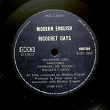 MODERN ENGLISH "Ricochet Days" 1984 4AD NEW WAVE SYNTH LP