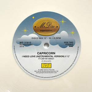 CAPRICORN "I Need Love" MR DISC ITALO DISCO SYNTH FUNK BOOGIE REISSUE 12"