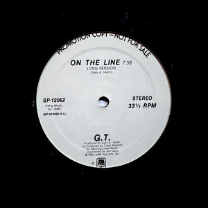 G.T. "On The Line" CLASSIC 80s SYNTH FUNK BOOGIE 12"