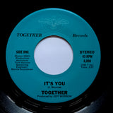 TOGETHER "You're The One For Me" PRIVATE AOR MODERN SOUL BOOGIE FUNK 7"
