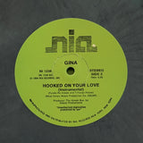 GINA "Hooked On Your Love" NIA SYNTH BOOGIE FUNK REISSUE 12" COLOR