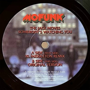 The JACK MOVES "Somebody's Watching You" MO FUNK MODERN SOUL BOOGIE 7"