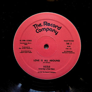 SIZZLE w/ LAROM BAKER "Love Is All Around" HOLY GRAIL DISCO FUNK 12"
