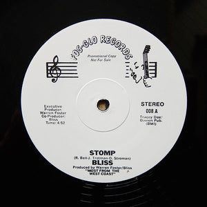 BLISS "Stomp" RARE PRIVATE PRESS SYNTH BOOGIE DISCO FUNK REISSUE 12"