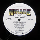 CARLY SIMON "Why" 1982 MIRAGE COSMIC DANCE CLASSIC BOOGIE REISSUE 12"