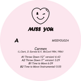 CARMEN "Throwdown / Time To Move" KILLER SYNTH BOOGIE FUNK REISSUE 12"