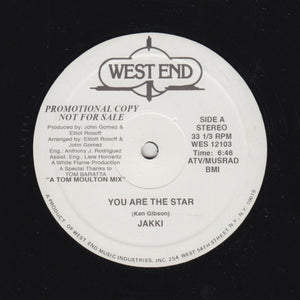 JAKKI "You Are The Star" RARE MODERN SOUL DISCO PROMO REISSUE 12"