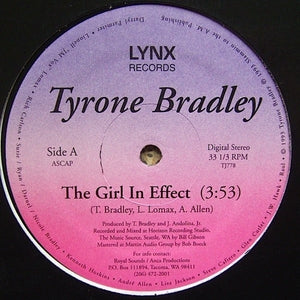 TYRONE BRADLEY "The Girl In Effect / You And I" LNYX SYNTH BOOGIE 12"