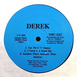 DEREK "Let Me C U Dance" MEGA RARE SYNTH BOOGIE STREET SOUL 12"