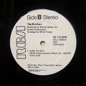 BROTHERS "Under The Skin" RARE SOUL DISCO PROMO REISSUE 12"