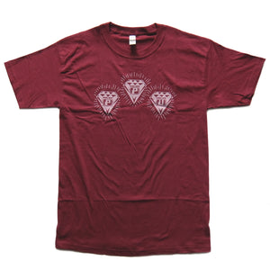PPU Peoples Potential Unlimited "Triple D" Logo T-Shirt - Maroon