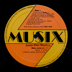 JAMES OTIS WHITE JR. "Baby Come On" RARE ITALO SYNTH BOOGIE REISSUE 12"