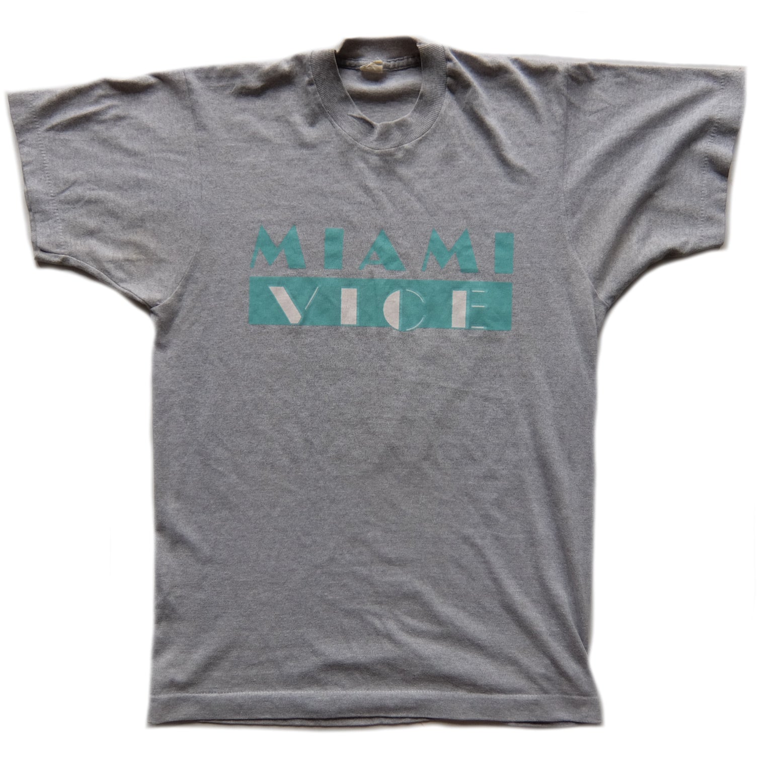 Miami Vice 80s Retro Logo Black T-Shirt
