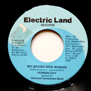 VERNON GUY "My Brand New Woman" PRIVATE MODERN SOUL DISCO 7"