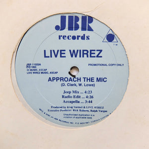 LIVE WIREZ "Approach The Mic / Straight From The Dome" RARE PRIVATE PRESS HIP-HOP RANDOM RAP 12"
