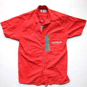 Express "The Contemporary Sportswear" ~ Vintage ~ Mega Rare 80s 90s Streetwear Short Sleeve Shirt (Medium)