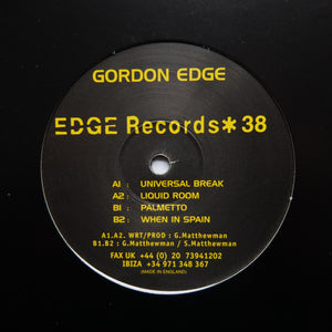 GORDON EDGE "Universal Break" RARE BALEARIC BREAKBEAT DEEP HOUSE 12"
