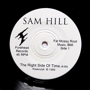 SAM HILL "Right Side Of Time" PRIVATE NEW WAVE AOR SYNTH 7"