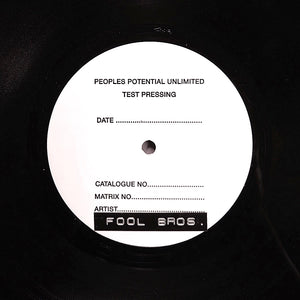 THE FOOL BROS. "Suicide Squeeze" PPU-089 MODERN SOUL AOR TEST PRESS 12" EP