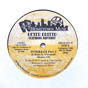 PETER BRITTO "Interjam (Remix)" PRIVATE ISLAND DIGI REGGAE RAPSO HOUSE 12"