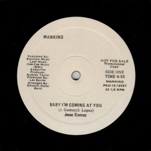 JESSE GOMEZ "Baby I'm Coming At You" RARE MANKIND DISCO BOOGIE REISSUE 12"