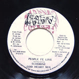 ECHOBINE "People Fe Live" RARE DIGITAL DANCEHALL REGGAE 7"